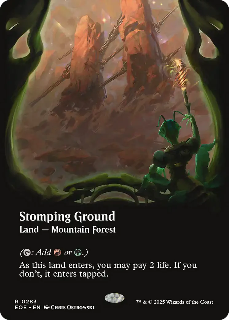 Stomping Ground (Borderless) [Edge of Eternities] Foil