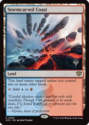 Stormcarved Coast  [Promo Pack: Secrets of Strixhaven] Foil