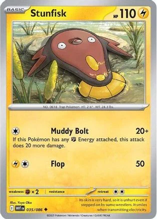 Stunfisk (032/086) [Scarlet & Violet: White Flare] Reverse Holofoil