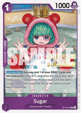 Sugar (Judge Pack Vol. 6) (OP10-065) - [One Piece Promotion Cards] Foil