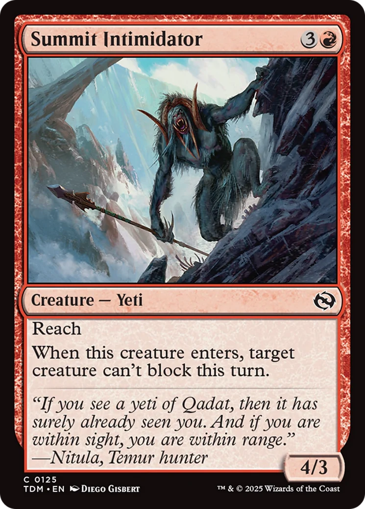 Summit Intimidator [Tarkir: Dragonstorm] Foil
