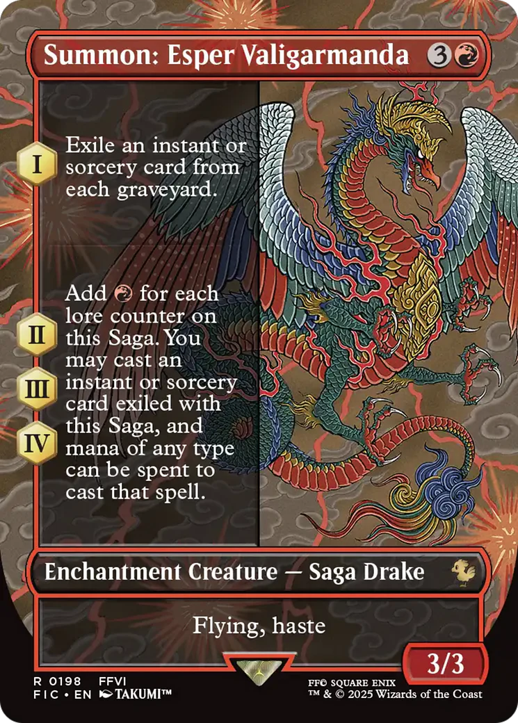 Summon: Esper Valigarmanda (Borderless) [FINAL FANTASY Commander] Foil
