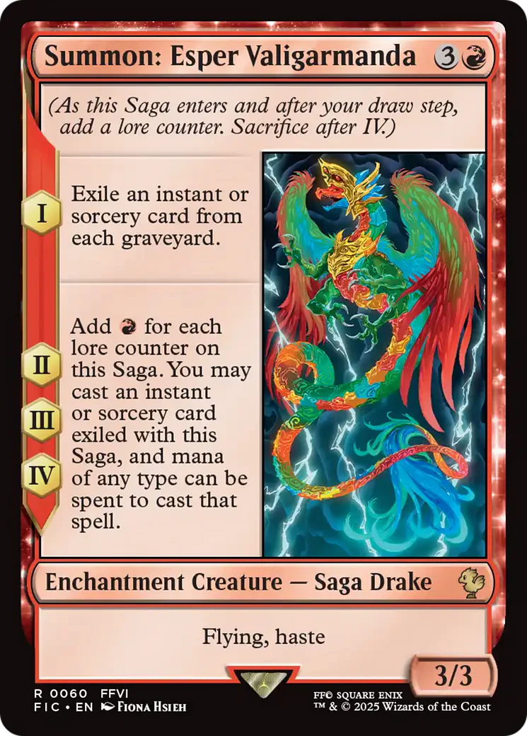 Summon: Esper Valigarmanda [FINAL FANTASY Commander] Foil