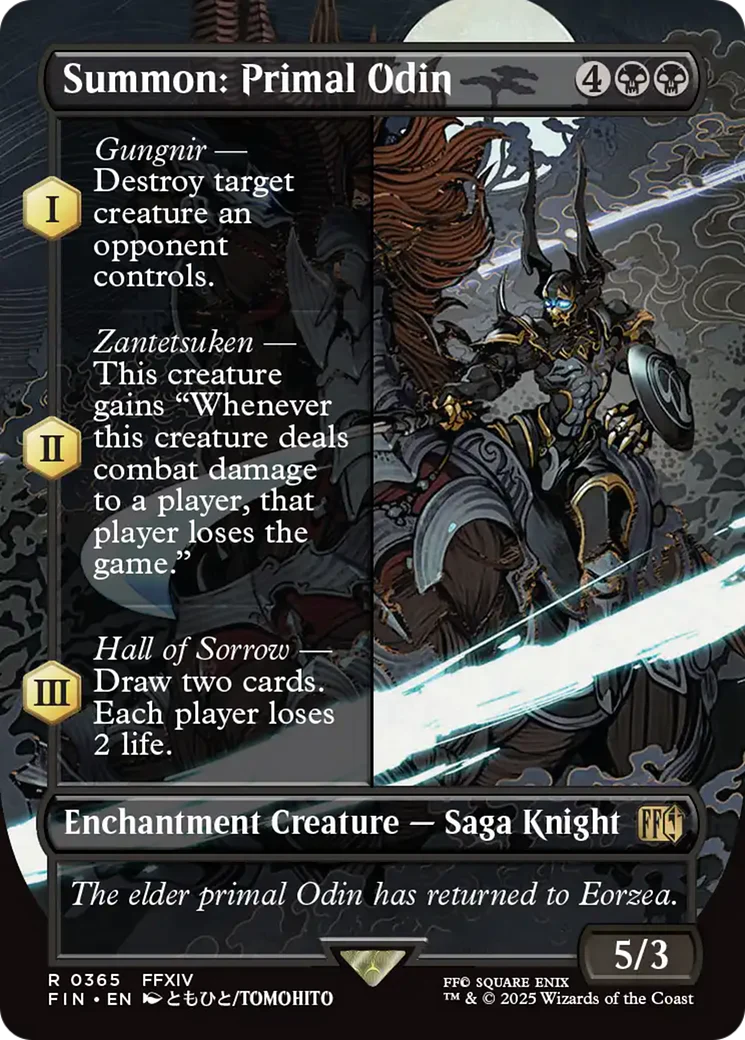 Summon: Primal Odin (Borderless) [FINAL FANTASY] Foil