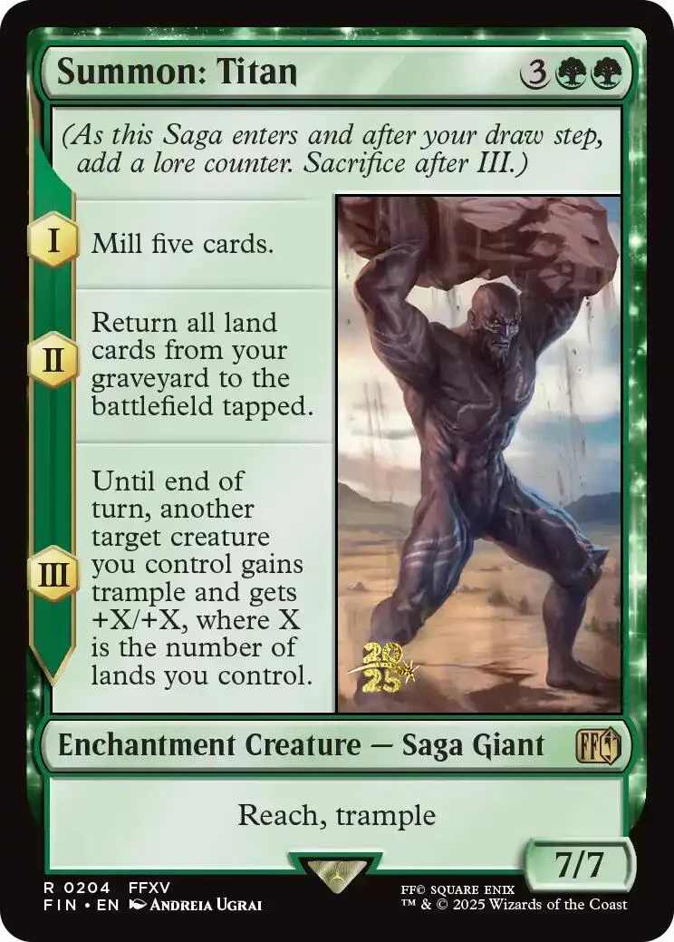 Summon: Titan [FINAL FANTASY Prerelease Promo]
