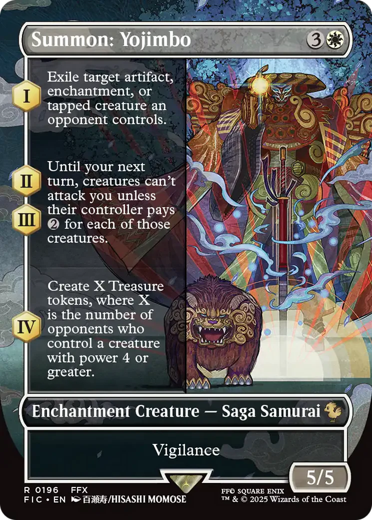 Summon: Yojimbo (Borderless) [FINAL FANTASY Commander] Foil