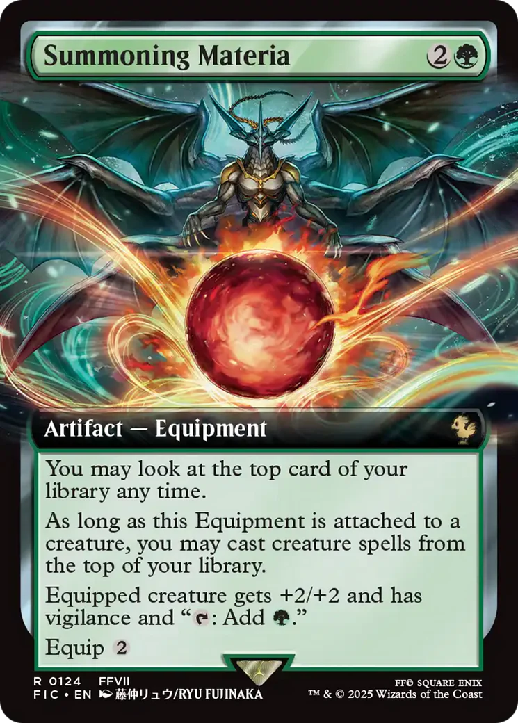 Summoning Materia (Extended Art) [FINAL FANTASY Commander] Foil