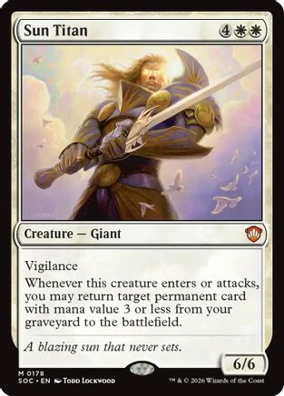 Sun Titan  [Commander: Secrets of Strixhaven]