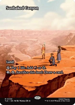 Sunbaked Canyon (Borderless)  [Avatar: The Last Airbender: Eternal-Legal] Foil