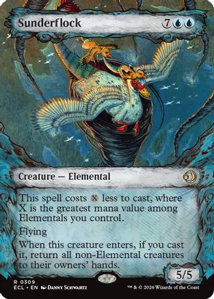 Sunderflock (Showcase)  [Lorwyn Eclipsed] Foil