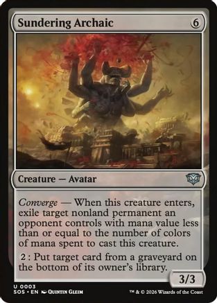 Sundering Archaic  [Secrets of Strixhaven] Foil