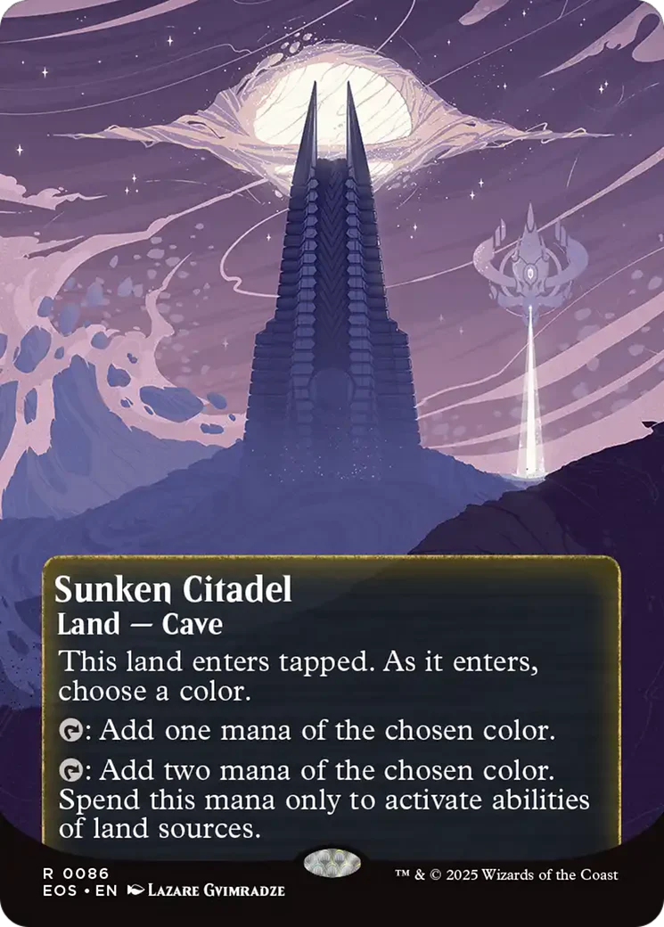 Sunken Citadel (0086) (Borderless) [Edge of Eternities: Stellar Sights] Foil