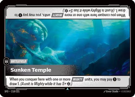 Sunken Temple (218/221) - Riftbound - [Spiritforged] Foil