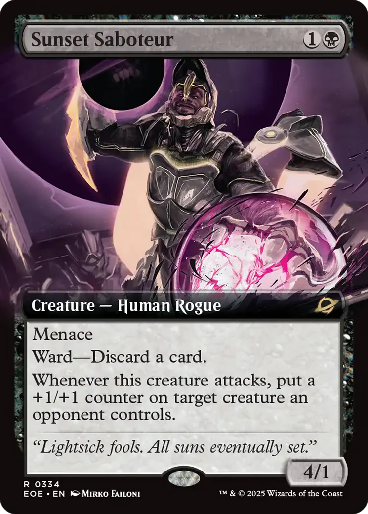 Sunset Saboteur (Extended Art) [Edge of Eternities] Foil