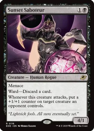 Sunset Saboteur  [Promo Pack: Edge of Eternities] Foil