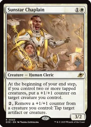 Sunstar Chaplain  [Promo Pack: Edge of Eternities] Foil