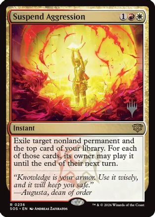 Suspend Aggression  [Promo Pack: Secrets of Strixhaven] Foil