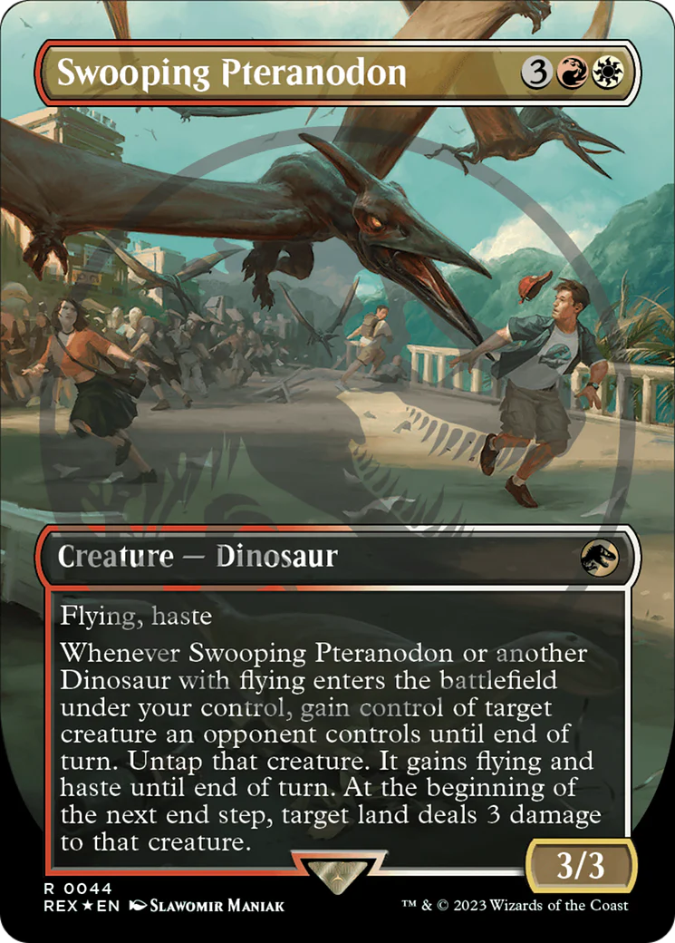 Swooping Pteranodon (Borderless) (Emblem)  [Jurassic World Collection] (Borderless) Foil