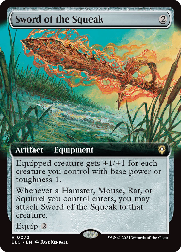 Sword of the Squeak (Extended Art) [Bloomburrow Commander] Foil
