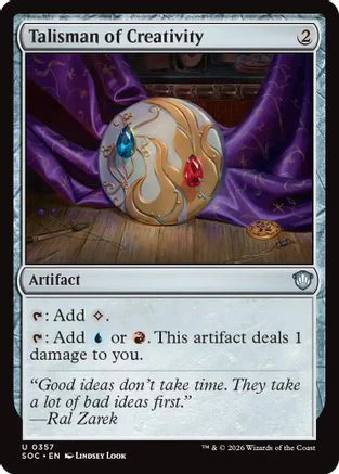 Talisman of Creativity  [Commander: Secrets of Strixhaven]