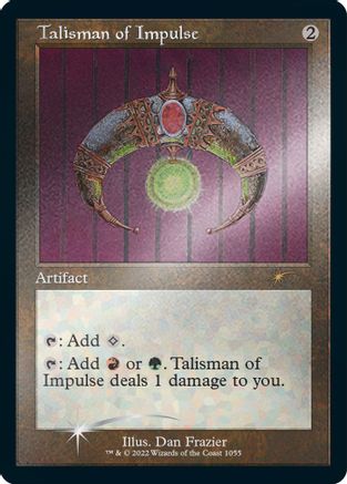 Talisman of Impulse (Retro Frame) (Foil Etched)  [Secret Lair Drop Series] Foil