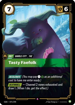 Tasty Faefolk (075/298) - Riftbound - [Origins] Foil