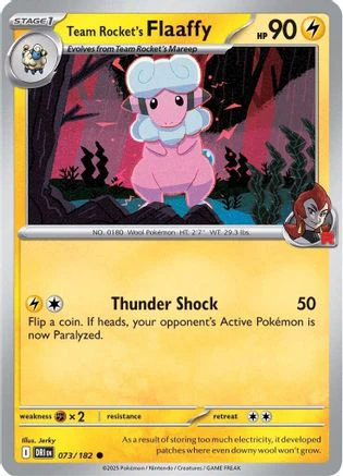 Team Rocket's Flaaffy (073/182) [Scarlet & Violet: Destined Rivals] Reverse Holofoil