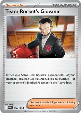 Team Rocket's Giovanni (174/182) [Scarlet & Violet: Destined Rivals] Reverse Holofoil