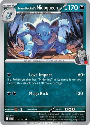 Team Rocket's Nidoqueen (116/182) [Scarlet & Violet: Destined Rivals] Reverse Holofoil