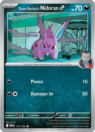 Team Rocket's Nidorand (117/182) [Scarlet & Violet: Destined Rivals] Reverse Holofoil