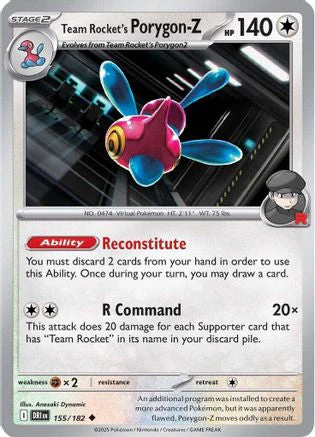 Team Rocket's Porygon-Z (155/182) [Scarlet & Violet: Destined Rivals] Reverse Holofoil