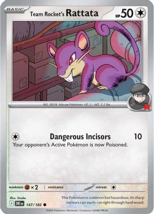 Team Rocket's Rattata (147/182) [Scarlet & Violet: Destined Rivals] Reverse Holofoil