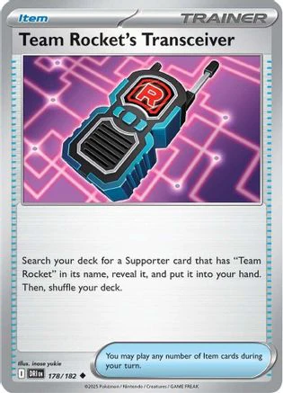 Team Rocket's Transceiver (178/182) [Scarlet & Violet: Destined Rivals] Reverse Holofoil