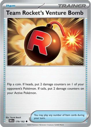 Team Rocket's Venture Bomb (179/182) [Scarlet & Violet: Destined Rivals] Reverse Holofoil
