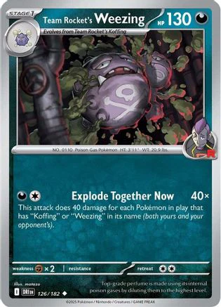 Team Rocket's Weezing (126/182) [Scarlet & Violet: Destined Rivals] Reverse Holofoil