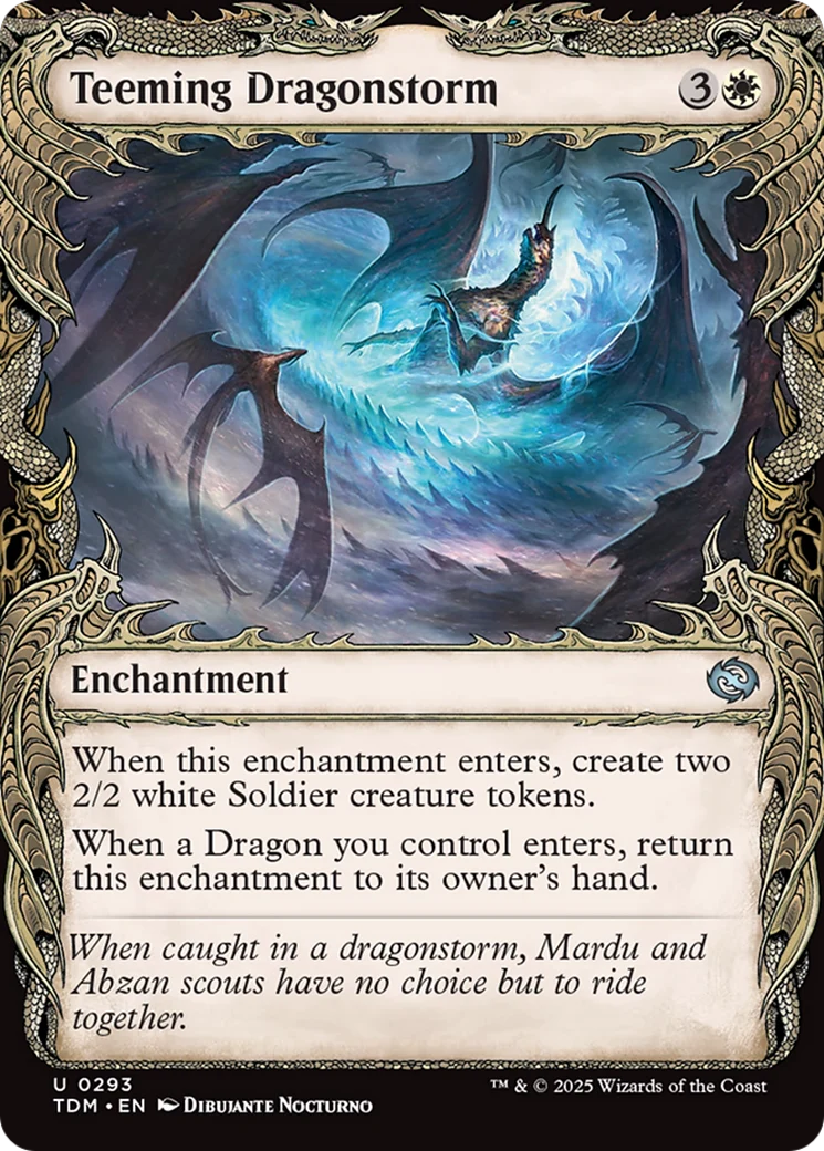Teeming Dragonstorm (Showcase) [Tarkir: Dragonstorm] Foil