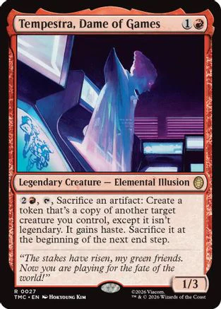 Tempestra, Dame of Games  [Commander: Teenage Mutant Ninja Turtles] Foil