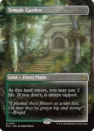 Temple Garden (Borderless)  [Lorwyn Eclipsed]