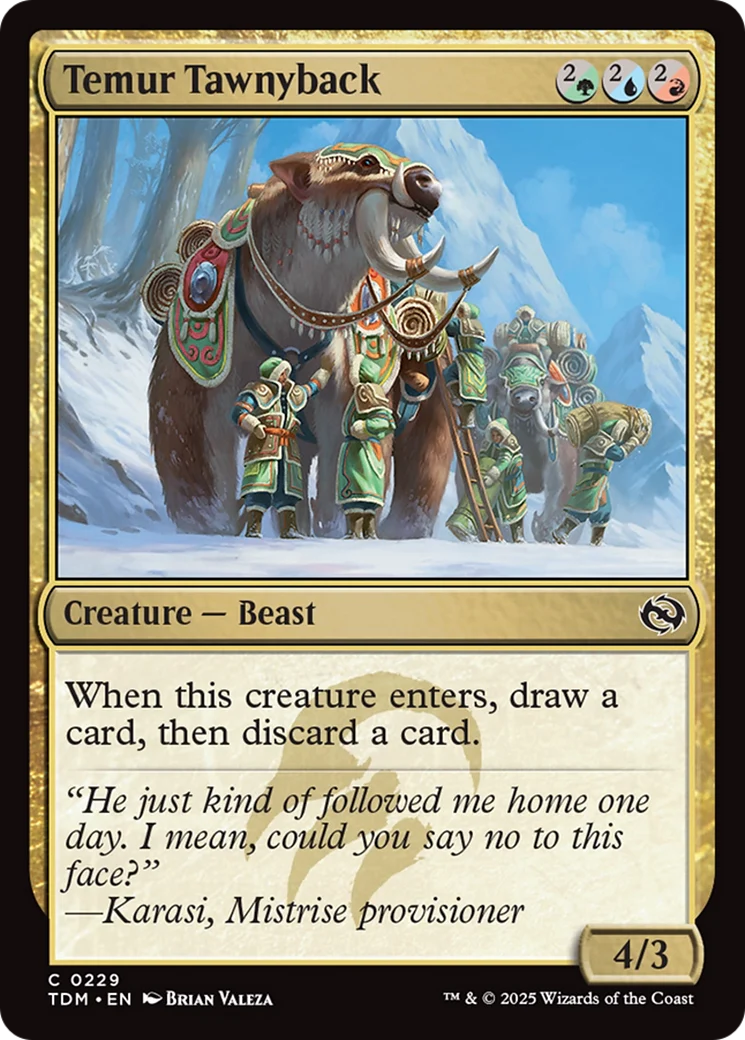 Temur Tawnyback [Tarkir: Dragonstorm] Foil
