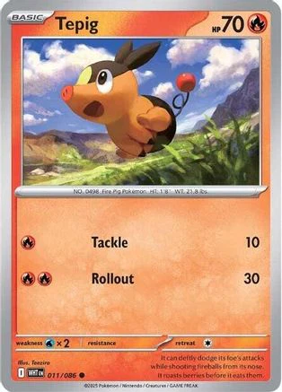 Tepig (011/086) [Scarlet & Violet: White Flare] Reverse Holofoil
