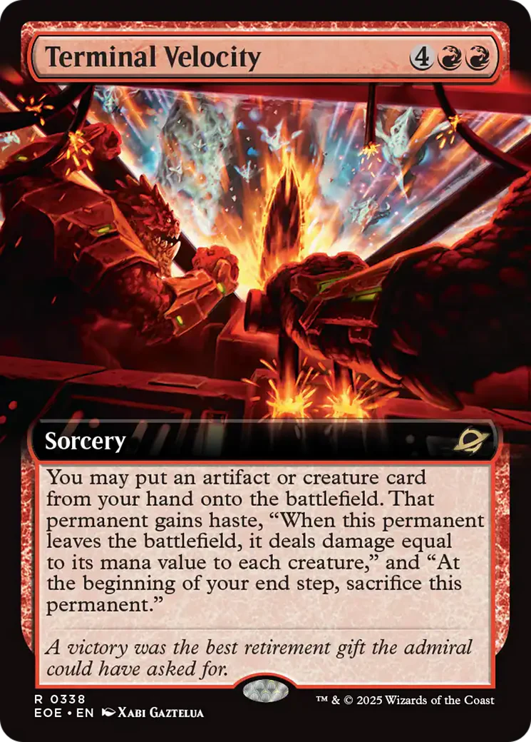 Terminal Velocity (Extended Art) [Edge of Eternities] Foil
