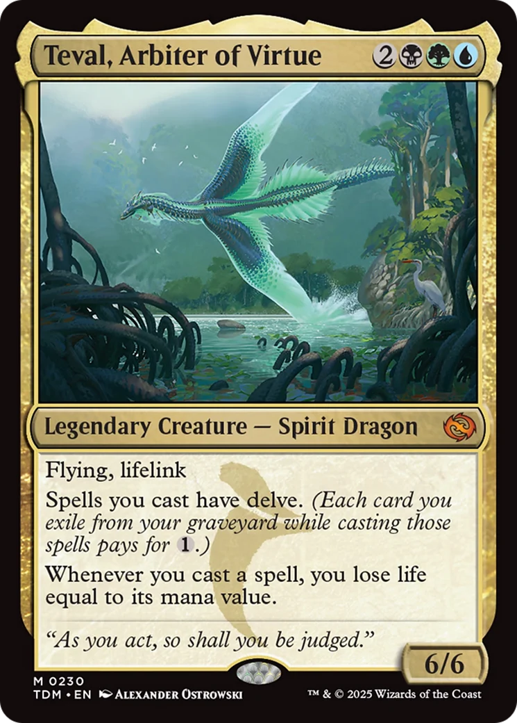 Teval, Arbiter of Virtue [Tarkir: Dragonstorm] Foil