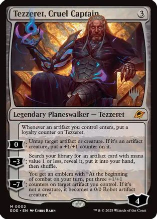 Tezzeret, Cruel Captain  [Promo Pack: Edge of Eternities]