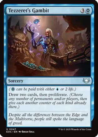 Tezzeret's Gambit  [Commander: Edge of Eternities]