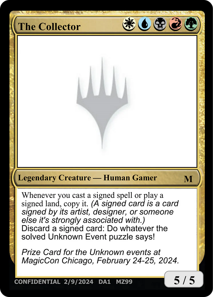 The Collector [Unknown Event]