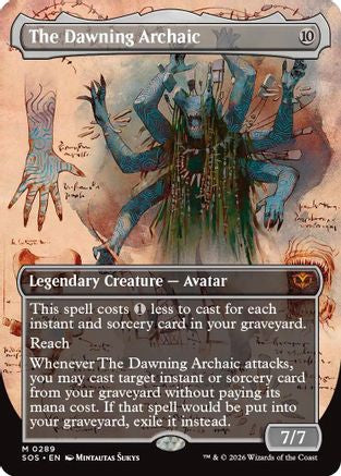 The Dawning Archaic (Borderless)  [Secrets of Strixhaven] Foil
