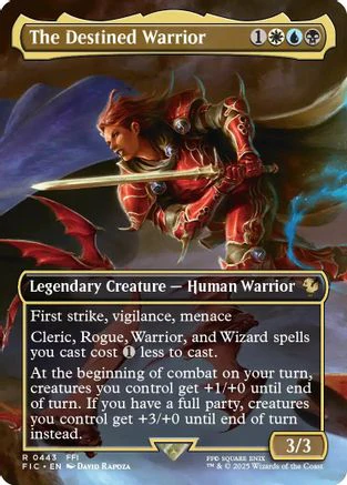 The Destined Warrior (Borderless)  [Commander: FINAL FANTASY]