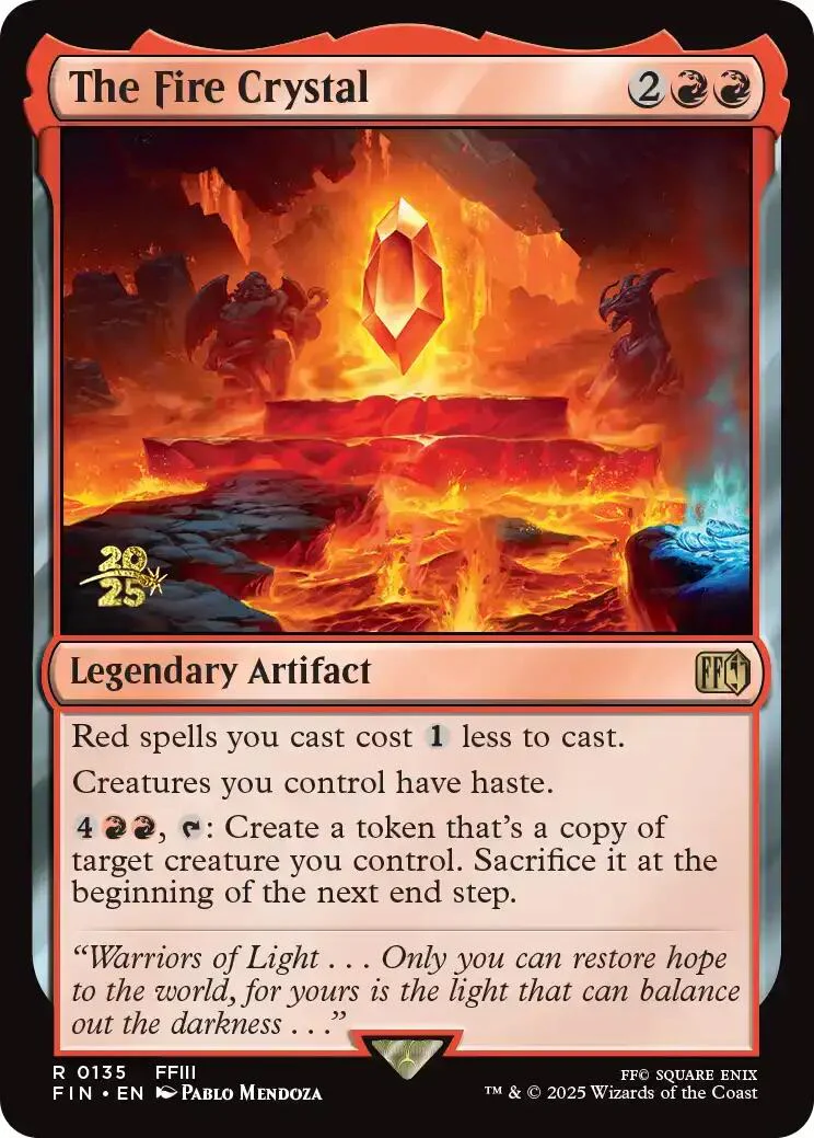 The Fire Crystal [FINAL FANTASY Prerelease Promo]