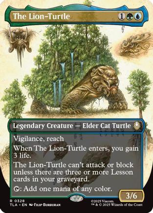 The Lion-Turtle (Borderless)  [Avatar: The Last Airbender] Foil