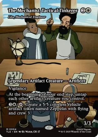 The Mechanist, Tactical Tinkerer - Lita, Mechanical Engineer (Borderless)  [Avatar: The Last Airbender: Eternal-Legal]